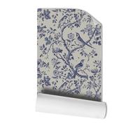Wallpaper Blue Animals Leaf Self Adhesive Sticky Back Wallpaper for Living Room Bathroom Peel and Stick Wallpapers Art Deco Wall Paper Removable Waterproof 38.6x480.6cm/2 roll