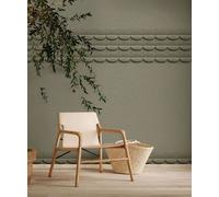 Wallpaper border 3D effect concrete look Graphic green grey 34495 (23,74£/1qm)