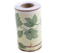 Wallpaper Border Green Leaf 32.8 ft Long PVC Waterproof Wallpaper Borders Self Adhesive Peel and Stick Wallpaper Borders for Walls Living Room Bedroom Bathroom Kitchen..