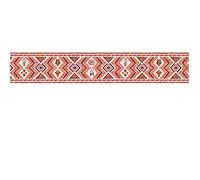 Wallpaper Border self Adhesive red Wall Border Peel and Stick Sticker Home Ceiling Decorative Border for Bathroom Living Room Kitchen 15X300CM