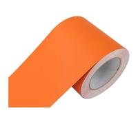 Wallpaper Border Self Adhesive,Wall Edging Border Trim 16.4ft Strip Self Adhesive Wallpaper Decor(Orange Matte,30cm(W) X5m(L))