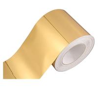 Wallpaper Border Self Adhesive,Wall Edging Border Trim 16.4ft Strip Self Adhesive Wallpaper Decor,Panels Peel(Bright Gold,10cm(W) X5m(L))