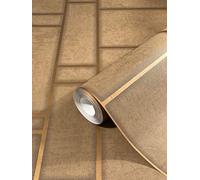 Wallpaper Brown Graphical Pattern Modern for Living Room Bedroom or Kitchen high Quality Non Woven wallcovering Wall Paper Made in Germany 10,05 x 0,53m