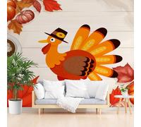 Wallpaper Cartoon Animal Chicken Mural Wallpaper Non-Woven Wall Mural Decoration Countryside Farmhouse Rooster Poster Picture Design300x210cm(W x H) Murals for Living Room Kids Bedroom
