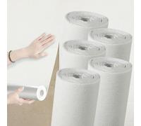 Wallpaper Decoration， 3mm Thicken 5Rolls Plain White Textured | Insulation Thermal Roll Peel and Stick Waterproof Bathroom Ceiling Panels Kitchen Living Room Bedroom