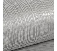 Wallpaper Decoration， Plain Neutral Thick Textured Designer | Quality for Bedroom Living Room Lounge TV Backdrop Hallway and Stairs Grey