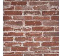 Wallpaper Decoration， Rustic Red Brick Effect 3D Brick and Stone | Pattern Effect Non Woven Fabric Pattern Anti Texture Bookcase Slate 9.5m* 0.53m