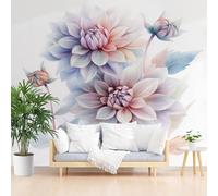 Wallpaper Dreamlike Watercolor Floral Non-Woven Feature Wallpaper Florence Theme Poster Mural for Living Room Bedroom Restaurant 365x254cm(W x H) Wall Decoration Wall Mural