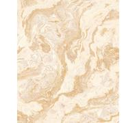 Wallpaper Empire Luxury Abstract Marble Effect Wallpaper - Gold & Cream