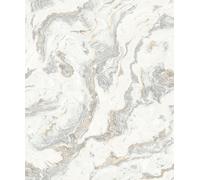 Wallpaper Empire Luxury Abstract Marble Effect Wallpaper - Grey & White