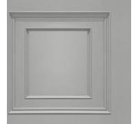 WALLPAPER EMPIRE Oliana Wood Panel 3D Effect Grey Wallpaper, 8492