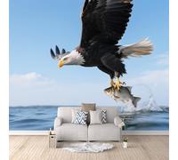 Wallpaper for Girls Bedroom Bald Eagle, Large Pattern Wallpaper Murals Classic Eaglekids Room Decoration Hide Uneven Walls Modern Home Aesthetic Breathable Surface 250X175Cm