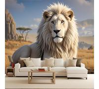 Wallpaper for Girls Bedroom Lion, Gothic Mural Wallpaper Lion 450x315cm Mystery and Fantasy Series 3D Wall murals Giant Poster Modern Photomurals Decorative Art Bedroom Living Room Kids Room UK