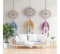 Wallpaper for Walls Roll Wall Mural Bohemian Wind Chimes Decoration Child Room Girls Bedroom Dorm 3D Effect Wallpaper Removable, Geometric Wind Chimes Paste The Paper 350x256cm(W x H)