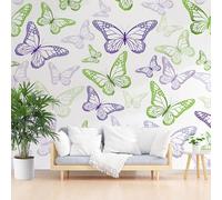 Wallpaper for Walls Roll Wall Mural Painted Animal Butterfly Decoration Child Room Girls Bedroom Dorm 3D Effect Wallpaper Removable, Butterfly Texture Paste The Paper 500x317cm(W x H)