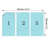 WALLPAPER green Forest scenery 2 sizes bedroom and living room wall mural decor