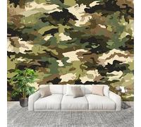 Wallpaper Green Mural Photo Kids Bedroom Home Poster Decoration Wallpaper Camouflage Abstract Pattern 3D Effect for Living Room Ceilings Kitchen 400x280 cm