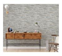 Wallpaper Grey Stone Effect Erismann Select Realistic Natural Feature Wall