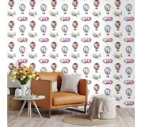 Wallpaper Hot Air Balloon Sticky Wallpaper Non Woven Self Adhesive Wallpaper Bathroom Wallpaper Peel and Stick Wallpaper Kitchen Wallpapers Wall Paper Art Deco Wallpaper 45x300cm