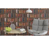 Wallpaper Library Books Dark Multi Multi Wall Paper 934809 Rasch Multi One Size