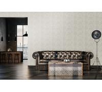 Wallpaper light grey white patchwork checkered country house 39066-2 (3,76£/1qm)