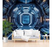 Wallpaper Modern Technology Spaceship Wall Mural Non-Woven 365x254cm(W x H) Mural Wallpaper for Living Room Bedroom - Futuristic Tech Photo Wallpapers & Home Decor