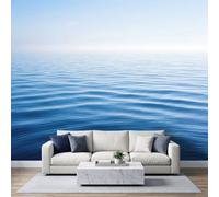Wallpaper Mural 3D Blue Ocean Natural Scenery Photo Wallpaper 250x175cm | Wall Mural Non-Woven Art Print Decoration, Modern Zen Poster Picture for Living Room TV Backdrop