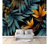 Wallpaper Mural Exotic Style Art Poster Backdrop, for Living Room Bedroom Garden Wall Decor Tropical Jungle Plants Leaves Backdrop Aesthetic Mural for Bedroom - 450 x 280 cm