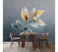 Wallpaper Mural for Living Room Abstract Leaves 250x175 cm Poster Wall Mural Non-Woven Photo Wallpaper, Modern Bedroom Kids Room TV Background Decor