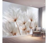 Wallpaper Mural Photo 250 x 175(WxH) - Fantasy Dandelion Window Decorative Non-Woven Wall Print for Living Room Bedroom TV Backdrop or Accent Walls Light Color