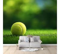 Wallpaper Mural Tennis Grass 400x280 cm Modern 3D Print Photo Wallpaper Non-Woven Wall Mural, for Living Room Bedroom Children's Room Poster Decor