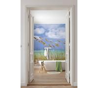 Wallpaper Mural Tropical scenery green palms sea children kid poster photo wall