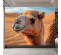 Wallpaper Murals Camel 250x175cm, Desert Decor Removable Wall Decor, Animal Theme Decoration Mural Photo for Home Living Room, Children Bedroom, Playroom