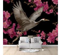 Wallpaper Murals Japanese Style Cherry Blossoms Bird 400x280 cm Modern Art HD Poster Mural 3D Photo Wallpaper, Living Room Bedroom Home Office Backdrop Wall Decor