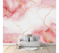 Wallpaper Murals Marble Watercolor Pink 250x175 cm 3D Photo Wallpaper, HD Print Wall Mural Giant Poster, Modern Living Room Bedroom Kids Room Backdrop Wall Decor