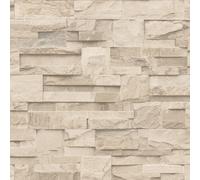Wallpaper Muriva Luxury Realistic Slate Cladding Stone In Cream J27407