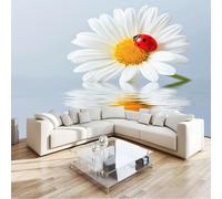 Wallpaper Natural Wind, Murals Flowers Insects 200 X 140 Cm Home Décor Wallpaper Light Gray for Bedrooms Hallways Restrooms Or Lounges - Trendy Stylish Feature Wall