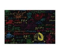 Wallpaper Non-Woven 120x80cm Colorful Math Patterns - Classroom Theme No. H10679M_TV1B
