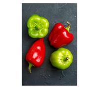 Wallpaper Non-Woven 169x254cm Four Green and red Peppers No. H10734Z_TV5BY