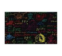 Wallpaper Non-Woven 416x254cm Colorful Math Patterns - Classroom Theme No. H10679M_TV5BE