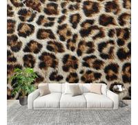 Wallpaper Non-Woven Classic Leopard Print Mural Modern Decoration Poster 300x210cm for Living Room Sofa TV Background Wall Wallpaper Brown Removable Waterproof Mural