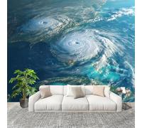 Wallpaper Non-Woven Earth Hurricane Vortex Mural Modern Decoration Poster 250x175cm for Living Room Sofa TV Background Wall Wallpaper Natural Landscape Removable Waterproof Mural