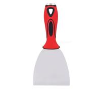 Wallpaper Paint Scrapers, 4 Inch Stainless Steel Paint Scraper Paint Scraper Filling Putty Tool Wall Scraper with Soft Rubber Non Slip Handle Putty Scraper Tool for Decorating