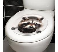 Wallpaper Raccoon Wall Art Stickers Removable Self-Adhesive Stick On Wall Art for Living Rooms,Kids Wall Stickers for Girls and Boys,Wall Decals Toilet Sticker Background Wall Art Decor