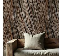 Wallpaper Retro brown wood grain effect with tree knot texture background PVC waterproof self adhesive material Suitable for kitchens living rooms bathrooms studies hotels and cafes Repair wallpaper