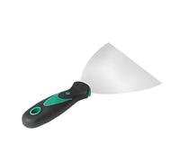 Wallpaper Scraper Stainless Steel Paint Stripper, Wall Filling Putty Scraper Tool with Soft Grip Handle, for Drywall Plaster Decals Finishing, DIY Decorating Removal Painting (5" - 123mm)