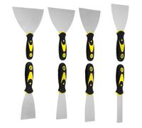 Wallpaper Scrapers and Putty Scrapes Set 8 Pcs Multi-Size Stainless Steel Paint Scrapers Wall Filler Tools for Wallpaper Removal Drywall Finishing, Plastering & DIY Decoration (1 to 6 Inches)