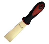 Wallpaper Scrapers,Brass Putty Knife, 1.5Mm Thick Paint Scraper with Rubber Handle, Drywall Knife Scraper Tool for Wood,75-150mm(30mm)