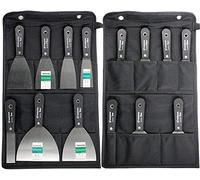 Wallpaper Scrapers,Paint Scraper Tool 7 Pcs Stainless Steel Filling Knives Spackle Drywall Joint Filler Putty Knife Set, Paint Tools Plastering Tools for Walls with Tool Bag, Hand Tools Gifts for Men