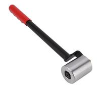 Wallpaper Seam Roller, Hand Pressure Roller Tool with Long Handle, Smoothing Seam Roller for PVC Plastic Roofing Decking Membrane, Right Angle Straight Iron Roller with Non Slip Gr